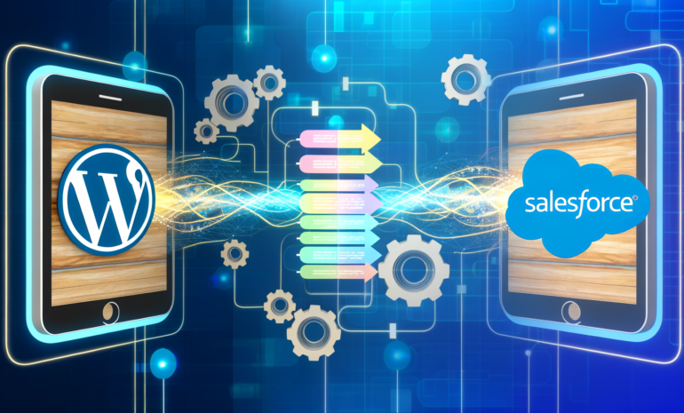 Can I automate workflows between WordPress and Salesforce?